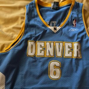 Reebok | Shirts | Denver Nuggets Martin 6 Basketball Jersey | Poshmark